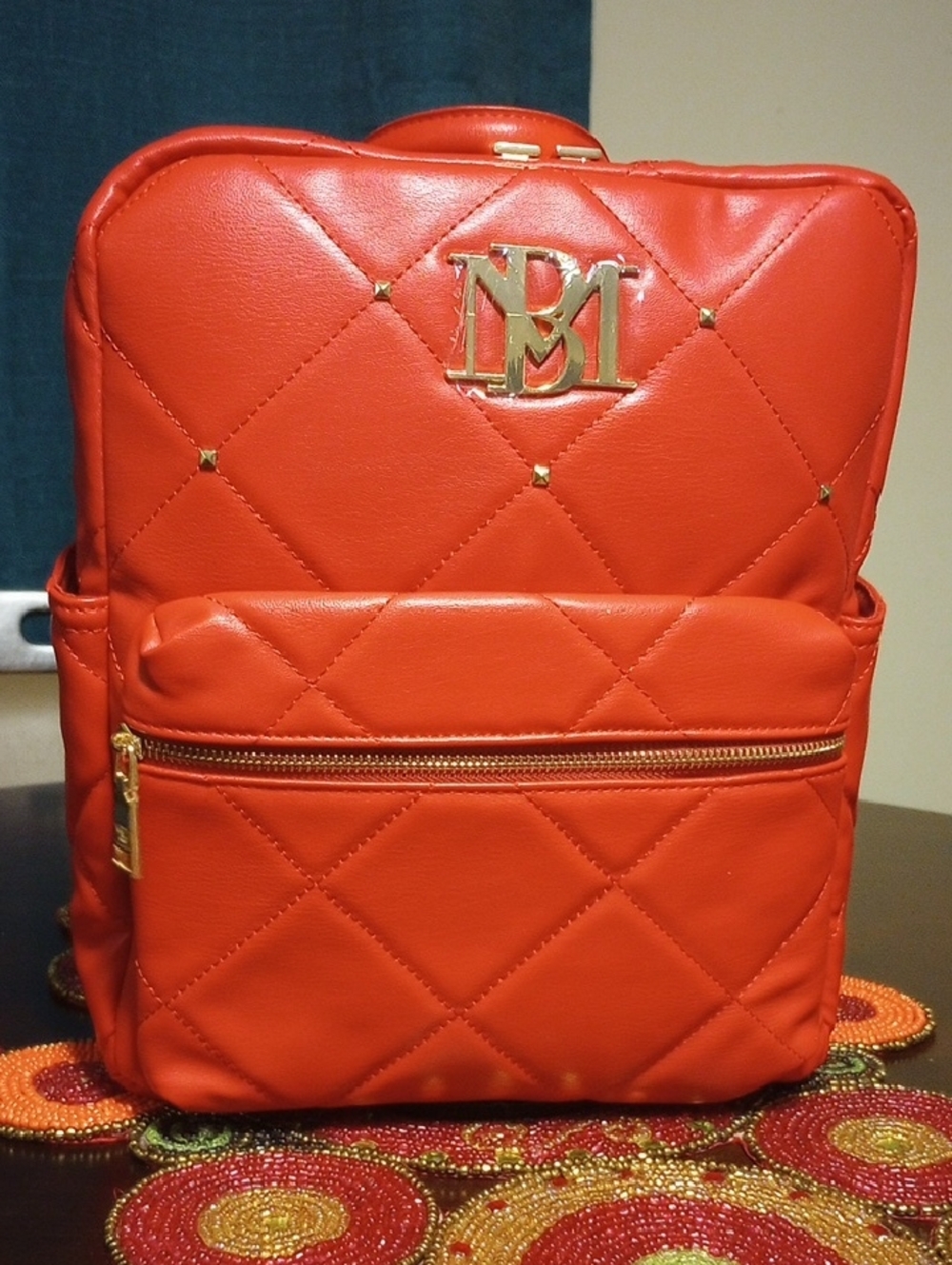 Quilted Laptop Backpack - Picture 3 of 15